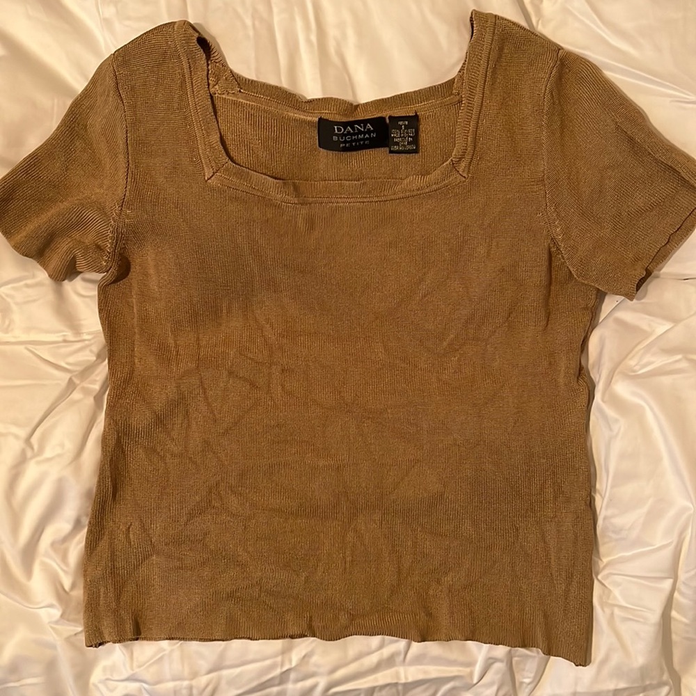 Dana Buchman Gold Short Sleeve
